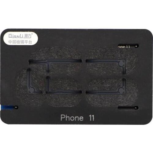 QianLi Middle Frame Reballing Kit for iPhone X XS MAX 11 Pro Rework Tool Platform BGA Reballing Stenci Max Logicboard Soldering