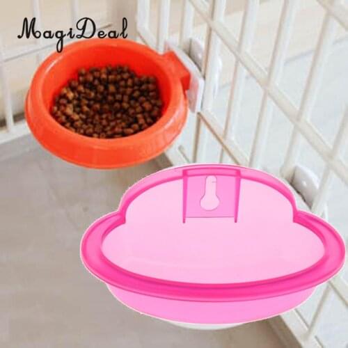 Food Water Bowl Feeder for Crate Cage Coop Hamster Rabbit Bird Pet Supplies