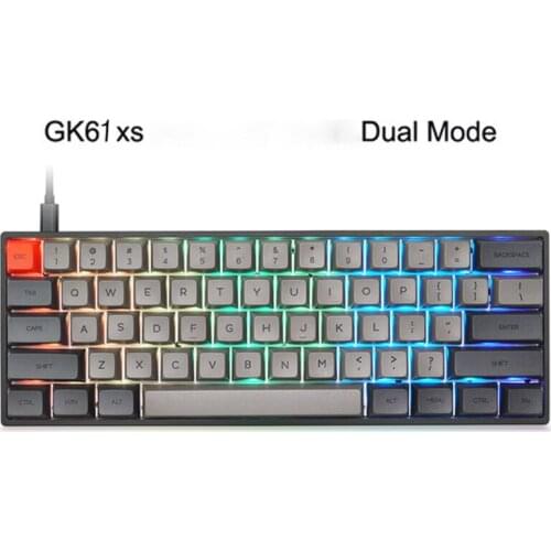 GK61S SK61S Hot Swap Mechanical Keyboard RGB Bluetooth hotswappable board Keyboard Gateron Optical Brown Switch