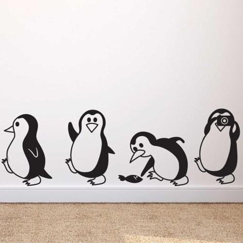 Cute little penguin Wall Sticker Home Decor Childrens room living room Background decoration Mural art Decals animal stickers