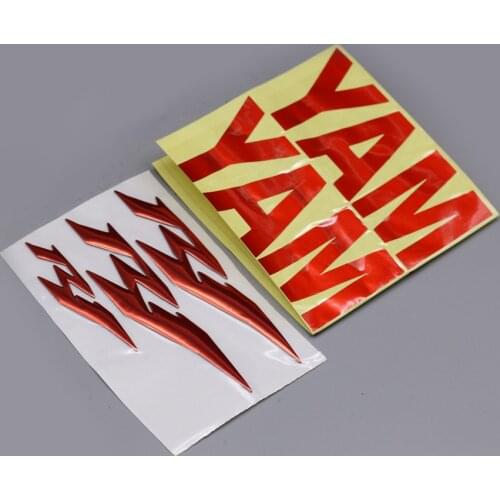 Motorcycle 3D Chrome R1 Tank Cover Wheel Badge Emblem Kit Decals Stickers Universal For Yamaha YZF R1