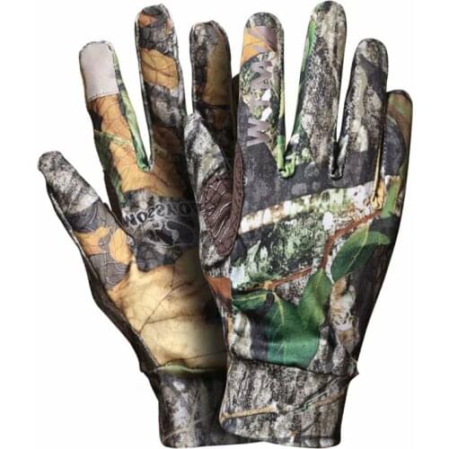 Anti-slip Fishing Shooting Gloves Hunting Elastic Outdoor Touch Screen Bionic Camouflage Full Gloves Reed Camouflage Gloves