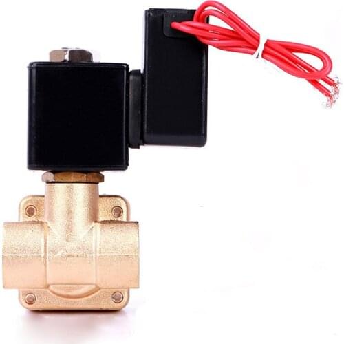 1/4" Normally Closed Brass High Pressure Non Hot Solenoid Valve 110V 24V 12V 24v