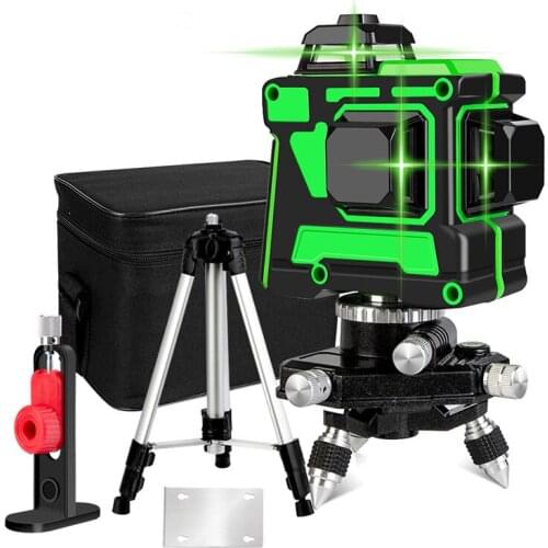 NVZHANGCHEN 12 Lines 3D Laser Level Self-Leveling 360 Degre Horizontal And Vertical Cross Super Powerful Green Laser Beam Line