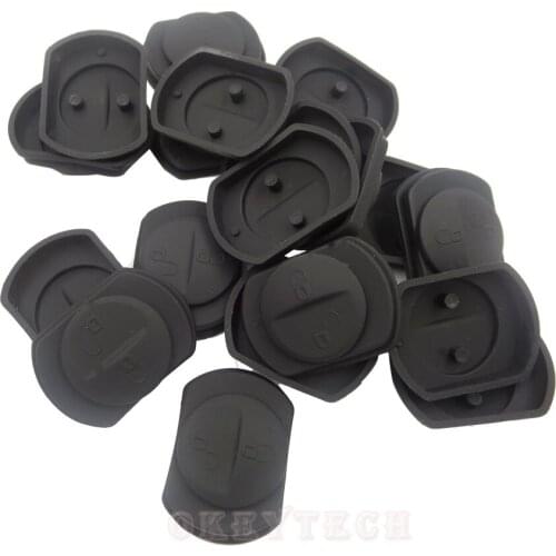 OkeyTech 50 pieces Remote Key FOB 2 Button Rubber Pad Replacement Fits for mitsubishi asx outlander lancer 10 l200