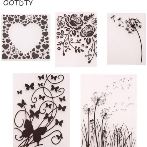 Plastic Embossing Folder Template DIY Scrapbook Photo Album Card Making Decoration Crafts Butterfly