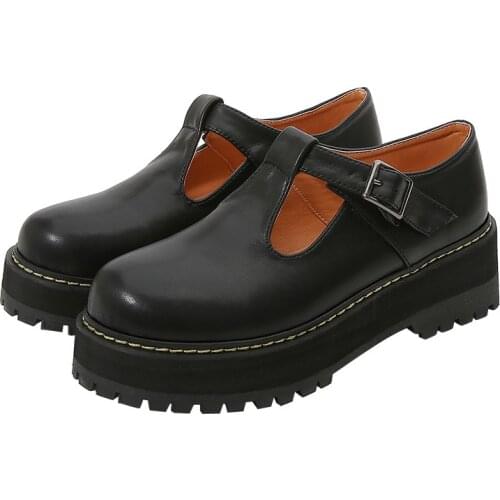 Roman Womens Mid Thick Crawler High Heels Platform Shoes 2021 Summer Sandals Casual Gothic Black Oxford Retro Large 42