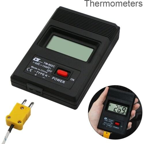 TM-902C Temperature Meter TM902C Digital K Type Thermometer Sensor With Thermocouple Probe Detector Gas Liquid Semisolid
