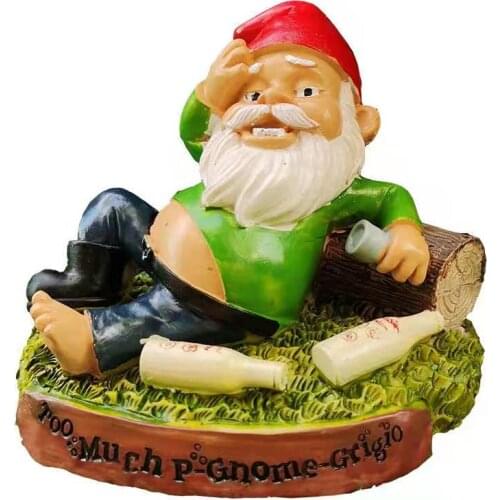 The Funny Cartoon Halloween Christmas Gift Dwarf Drunk Funny Family Decoration