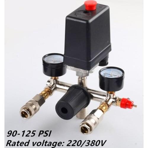 Air compressor parts Bama bracket regulator wind air compressor bracket with gauge pressure switch 220V safety valve With SF20