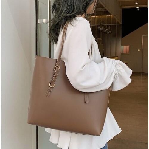 Retro Fashion Female Big Bag 2020 New Quality PU Leather Womens Designer Handbag Ladies Tote Shoulder Messenger Crossbody Bags