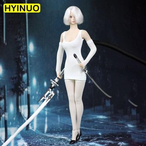 2 Colors 1/6 Scale Neil Mechanical Style Era Women Sexy Dress Female Miss 2B Clothes Clothing Set For 12" Action Figure Body