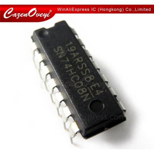 10pcs/lot SN74HC08N 74HC08N 74HC08 DIP-14 In Stock