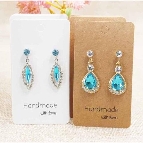 200pcs Mulit size DIY handmade jewelry earring card cute stud/drop earring package & display card