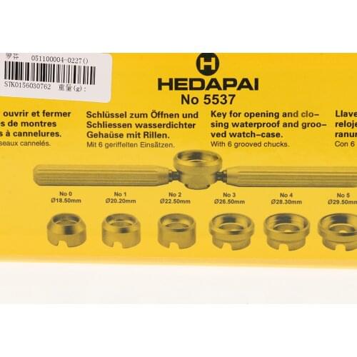 7 Pieces Stainless Steel #5537 Watch Back Case Opener Tool Kit 6 Size Grooved Rings