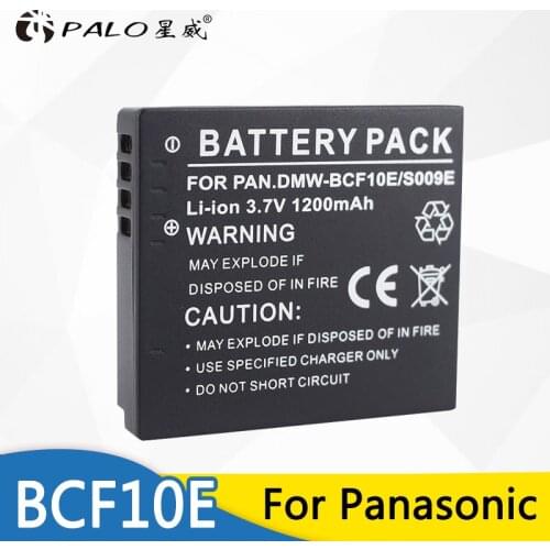 Palo Battery for Panasonic Lumix Camera CGA-S/106B CGA-S/106C CGA-S/106D DE-A59B DE-A60B DMW-BCF10E DMW BCF10E DMWBCF10E DMC-F2