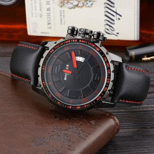Men's Watch With Leather Strap BADACE China