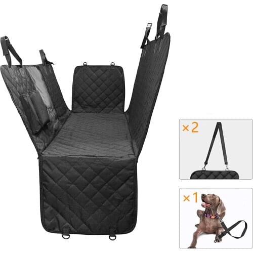 Dog Car Seat Cover Pet Trunk Seat Hammock Front Back Seat Collapsible Portable Waterproof Easy Clean Captain Seat Protector