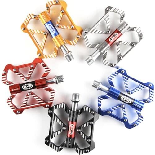 CXWXC Bicycle Pedal 22.5*13.5*3cm 3 Bearing MTB Aluminum Alloy Lightweight Road Bike BMX Flat Platform Pedal Bike Parts