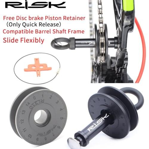 Risk Bicycle Chain Holder Bike Chain Clean Keeper Tool With Quick Release Lever For Barrel/12mm Bucket Shaft Frame