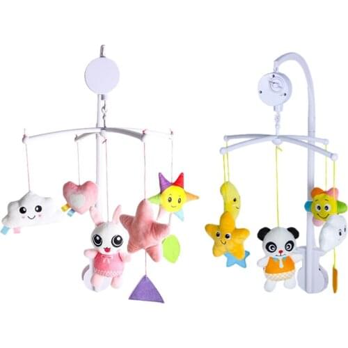 Newborn Baby Colorful Rattle Bell Easy To Install Detachable Toys Infant Crib Mobile Toy Infant Bedbell Rattle Toy For Toddler