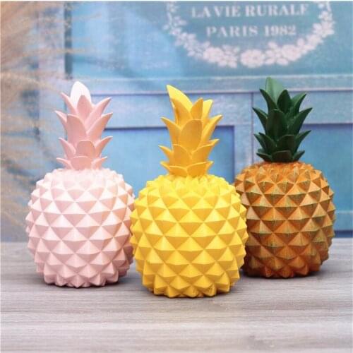 Kids Money Box Creative Resin Pineapple Cash Box Home Decoration Piggy Bank Money Saving Box Cute Gift For Children Coin Bank
