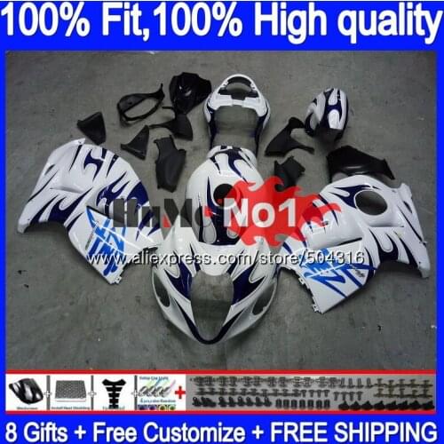 Injection For SUZUKI GSXR 1300 Hayabusa 2008 2013 2014 2015 2016 Blue flames 30MC.167 GSXR-1300 GSXR1300 08 13 14 15 16 Fairing