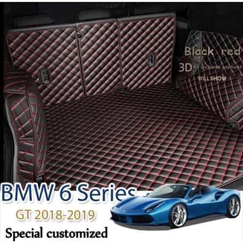 Leather Car Trunk Mat For BMW 6 Series GT 2018-2019 Cargo Liner Accessories Interior Boot