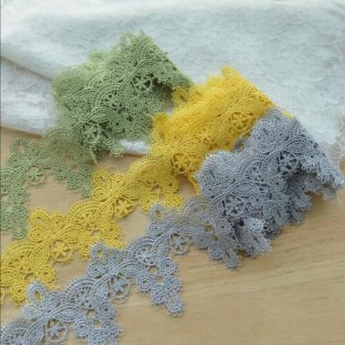 Lace Fabric Width 6.5cm Water soluble lace /clothing materials lace DIY Accessories