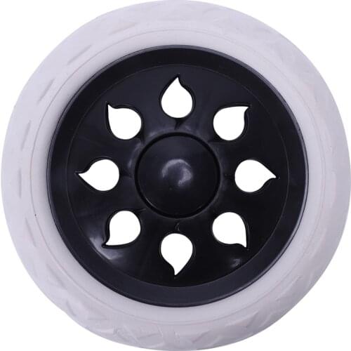 2 pcs Hot Wheel Design trolley luggage travelers cartwheels 15.8 x 3.4 cm - Black & White