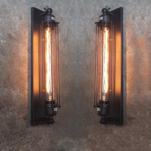 Loft Industral sconces wall lamps Punk Style retro wall light Edison Flute wall lights for home
