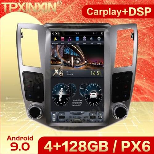 Carplay 2 Din Android 9 Tesla Screen Multimedia For Lexus RX 2004 2005 2006 2007 GPS IPS Navi Audio Radio Vedio Player Head Unit