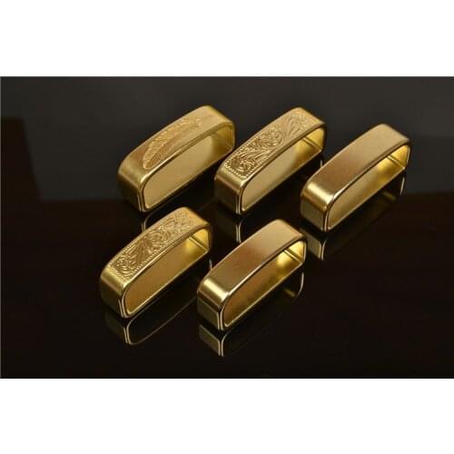 35-40mm Solid brass Belt loop for Mens belt Brass Belt Buckle Loop/Keeper DIY Leather Craft Hardware Metal Accessories