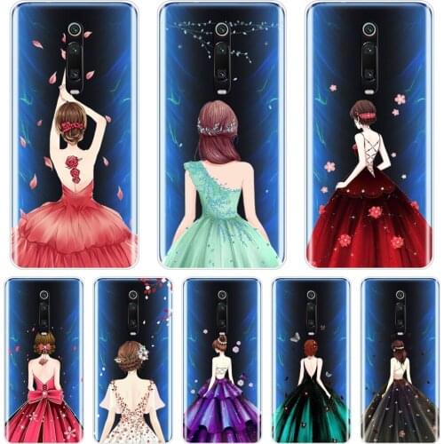 Girl Flower Painting Soft Phone Case For Xiaomi Redmi K20 PRO GO 7 7A Y2 Y3 Silicone Back Cover For Xiaomi Redmi Note 7S 7 PRO