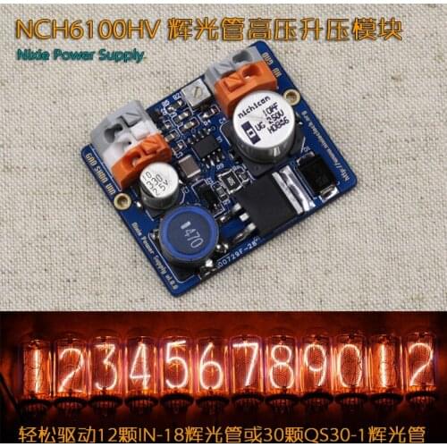 NCH6100HV glow tube high pressure boost module, easy to drive all glow tubes such as QS30-1.IN-14