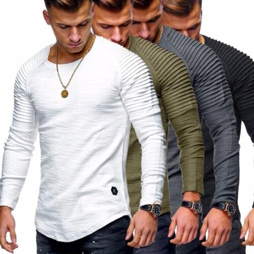 New autumn and winter mens pullover casual long-sleeved O-neck pullover solid color knitted pullover for men