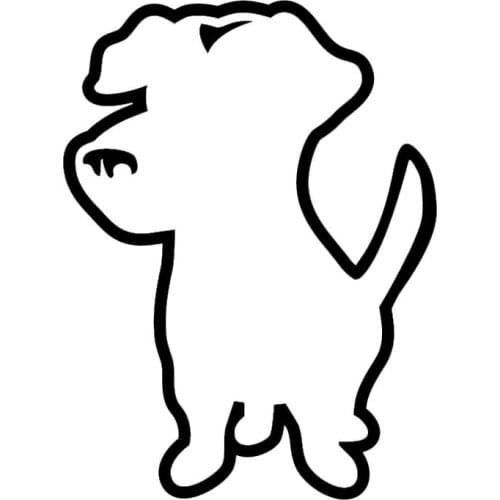 Window sticker Jack Russell DOG Vinyl Decal Cute Reflective Stickers Decoration7.7x10.2cm
