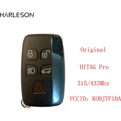 Original 5B SMART REMOTE KEY FOB 434Mhz for Land Rover Jaguar XF Range Sport Evoque Vogue LR4 2010-2016 KOBJTF10A PCF7953 Chip