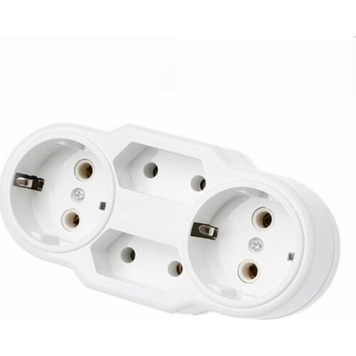 250V/16A EU Standard Socket Charging Adapter Conversion Plug 1In 4 Out Power Adapter Socket Protable Travel Plugs