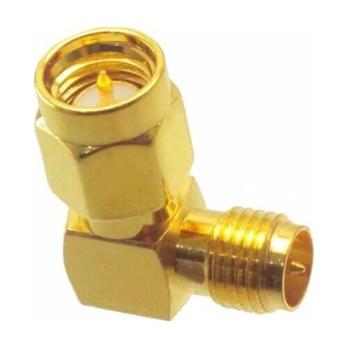 SMA Male to RP-SMA Female Right Angle RF Adapter Connector For RC Drone
