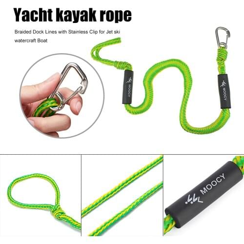 Boat Mooring Rope Stretch Bungee Dock Line Anchor Rope Bungee Cord Dockline Boats Kayak Float Fishing Marine Accessories