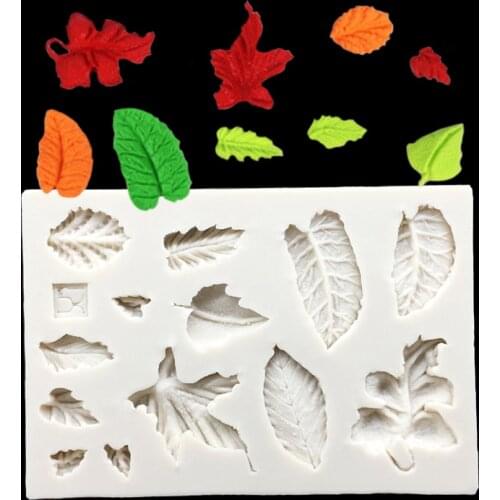 The leaves Shape Silicone Mold Sugarcraft Chocolate Cupcake Baking Mold Fondant Cake Decorating Tools