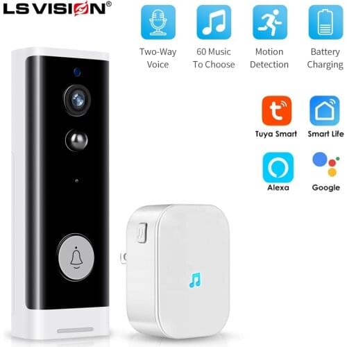 Tuya Smart 1080P HD Doorbell Camera WiFi Wireless Video Intercome Security Camera Outdoor For Remote Monitoring IR Night Vision