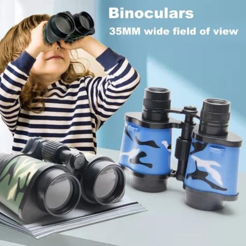 Telescope Toy High Definition Hanging Rope Premium Texture Camouflage Telescope Binoculars Toy for Student