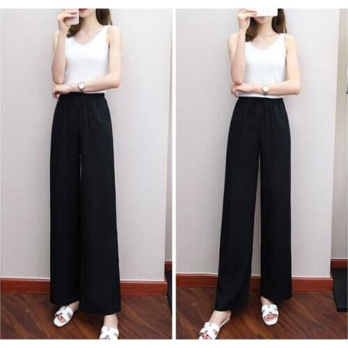 A226-Summer trendy one button skinny pants wide leg pants