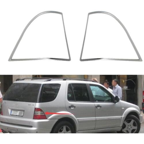 High-quality 2PCS ABS Chrome accessories plated Rear Light Lamp Cover Trim For Mercedes-Benz W163 ML 1997-2005