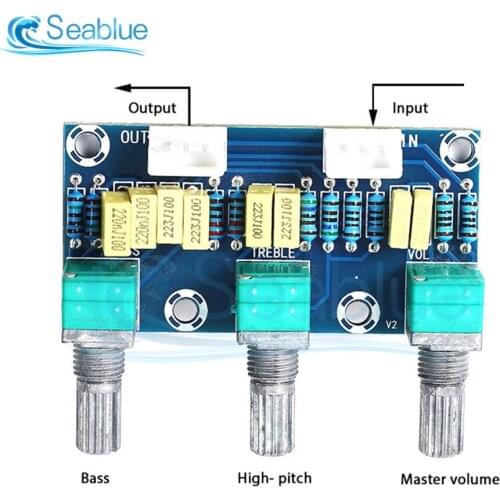 XH-M802 Passive Tone Board Amplifier Preamp Power Module Low High Sound Adjustment Electonic DIY Electronic PCB Board