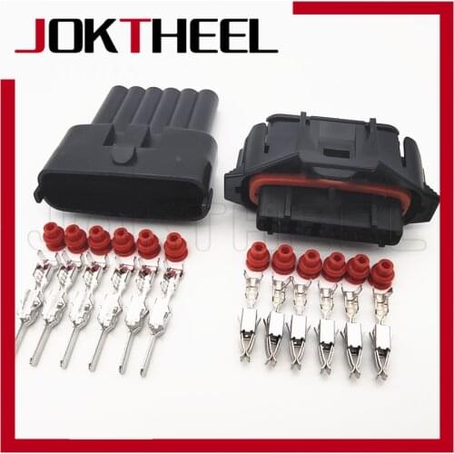 1/5/20sets TE AMP 3.5mm 6 pin male female waterproof Connector Diesel fuel Common Rail Injector Crankshaft Sensor plug 936394-2