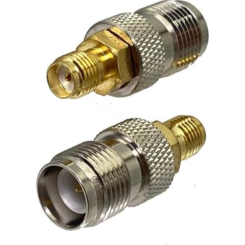 1pcs Connector Adapter RP-TNC Female Plug to SMA Female Jack RF Coaxial Converter Straight New