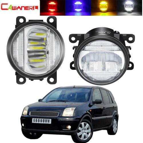 2in1 Fog Light + Daytime Running Light For Ford Fusion Estate JU 2002-2008 Car Front Bumper LED Fog Lamp DRL 30W 8000LM 12V